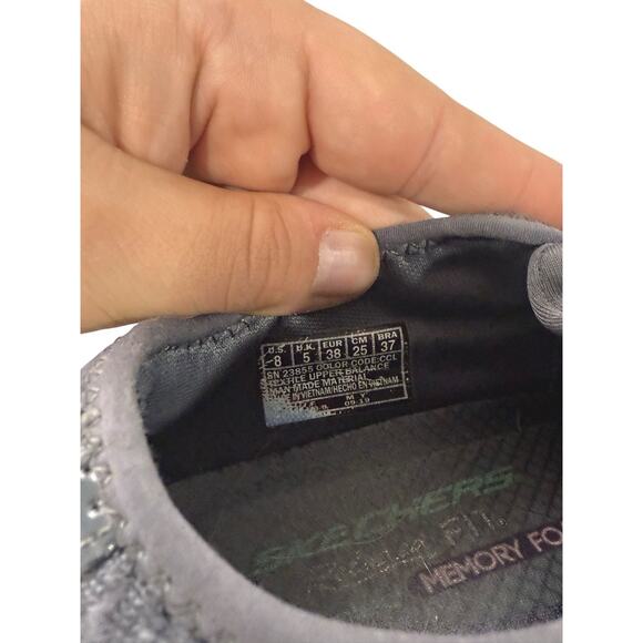 Skechers Shoes Womens 8 Breathe Easy Opportuknity Sneakers 23855 Gray - Picture 7 of 7